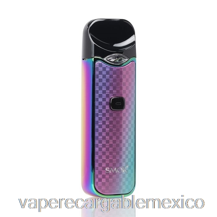 Vape Recargable Smok Nord 15w Pod Kit Fibra De Carbono - Arcoiris